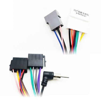 Cablaggio autoradio 20P unità principale connettore ISO antenna spina cavo adattatore per Nissan Qashqai J10 Versa Cube Sentra X-trail