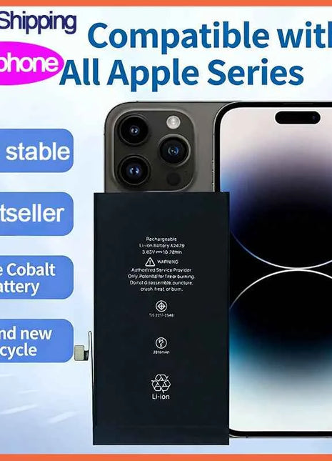 2026 phone Battery For Apple 5 6 S 7 8plus X Xr Xs Max 11 12 Pro 13 14 15 plus 15PRO Replacement Bateria For iphone 7 batteries
