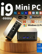 i9 MINI PC  Windows 11 Pro Intel Core i9-9900U MINI Computer 16GB 32GB DDR4 2048GB SSD  WIFI 6 BT5.2 Gaming MINI PC