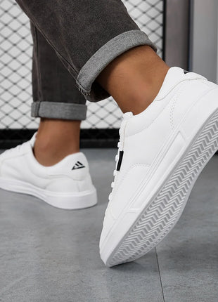 Men's comfortable casual shoes for women white leather sneakers lightweight walking flats outdoor sports running tennis zapatillas