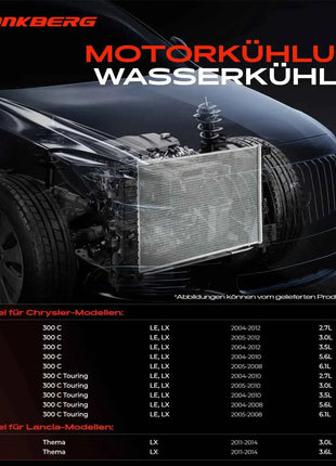Frankberg 1x Radiatore Acqua Motore per Chrysler 300 C LE LX Lancia Thema LX 3.0 CRD CH3010372 13512 5170742AA