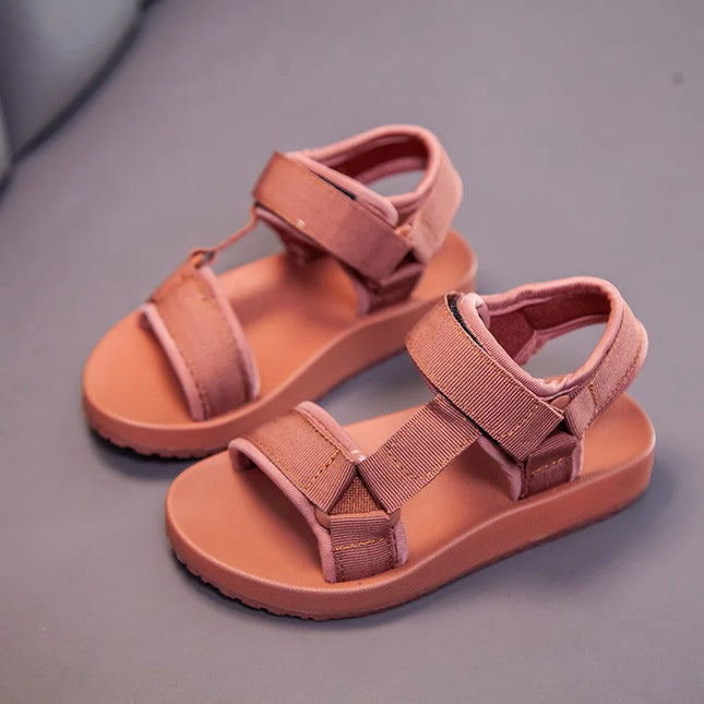 Sandali Estivi 2026 per Ragazzi, Scarpe Casual per Bambini, Calzature Scolastiche in Gomma Traspiranti con Punta Aperta, Sandali da Spiaggia per Ragazzi