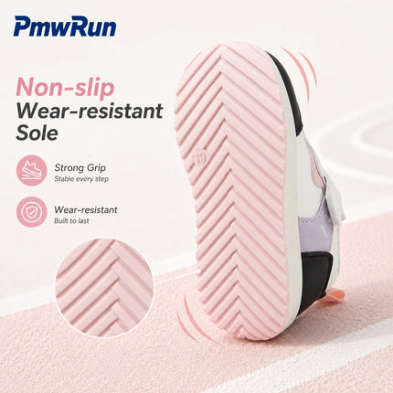 Scarpe sportive in pelle PU per bambini, patchwork, moda, sneakers per bambini, calzature da corsa impermeabili per ragazzi e ragazze