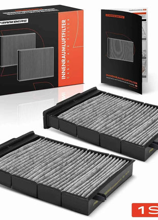 Filtro Abitacolo Frankberg 2x a Carbone Attivo per Renault Megane II BM0/1 EM0/1 KM LM dal 2002 K1130A 387 971 LAK175 7701064235