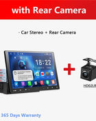 10 inch Android Car Stereo Single 1 Din Retractable Screen Apple CarPlay Android Auto 1Din Car Bluetooth Radio Head Unit
