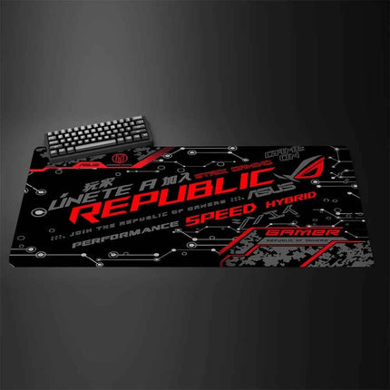 Asus Rog Mause Pad Anime Mouse Mats Gaming Computer Desk Mat Mouse Carpet Pc Accessories Gamer Mouse Pad Speed Rubber Mat