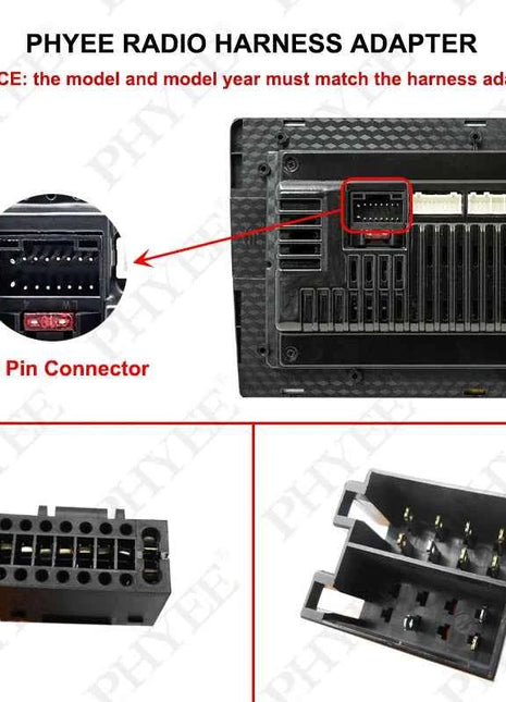 10 pezzi adattatore per cablaggio a 16 Pin connettore ISO connettore 16 P accessori elettronici per Auto cavo 12V per autoradio Android 2 Din
