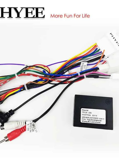 [Doppio 20 pin] Decodificatore CAN Bus cablaggio, supporto amplificatore SWC e JBL, Android 16 pin, per Toyota Prado Prius Camry Highlander