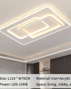 Lampada da soffitto moderna a LED Luci da soggiorno ultrasottili quadrate con telecomando Camera da letto Studio Sala da pranzo Decorazioni per la casa Apparecchio di illuminazione