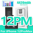 0 Cycle High Capacity Battery For iPhone 11 11Pro 12Pro 12 13 14 13Pro 14Pro Max Mini Phone Bateria + Free Tool Kit