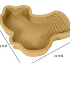 〔CC55〕Reptiles Water Dish With Anti-Slip Imitation Rock Ladders Food Water Bowl For Turtle Lizards Gecko Small Pet Supplies