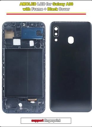 Display LCD AMOLED per Samsung Galaxy A30, Schermo Touch con Digitalizzatore, Assemblaggio Completo con Cornice per Samsung A30 A305F A305G