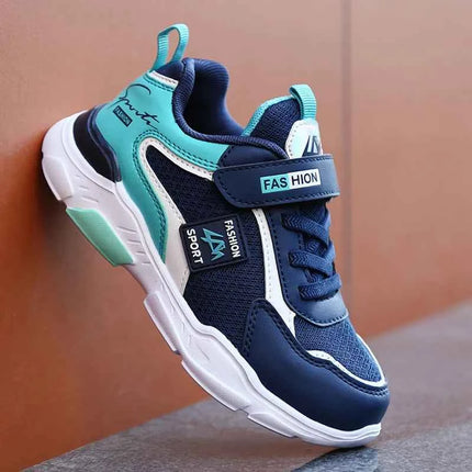 Scarpe da ginnastica per bambini Scarpe sportive casual per bambini per ragazzi Scarpe da corsa per scuola per ragazze con gancio e anello per bambini in rete estiva traspirante