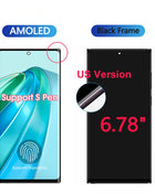 NEW AMOLED For Samsung Galaxy S22 Ultra 5G LCD Display LCD Touch Screen Digitizer Assembly For Samsung S22 Ultra Screen