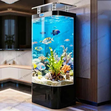 Smart Goldfish Tank Household Medium-sized Vertical Filtration Integrated Ecological Glass Replacement Aquarium