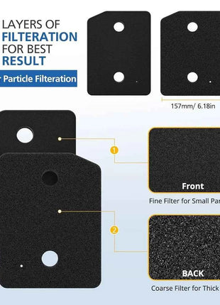 4 Pack Plinth Filter for Miele T1 Dryer, 9164761 Heat Pump Tumble Dryer Filter Toe-Kick Lint Filter Foam Sponge
