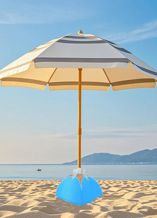 1 pz Ombrellone da spiaggia Base per sacchi di sabbia Ombrellone da esterno Cortile Ombrellone Base fissa Sacchi di sabbia Anti collasso Sacchi di sabbia