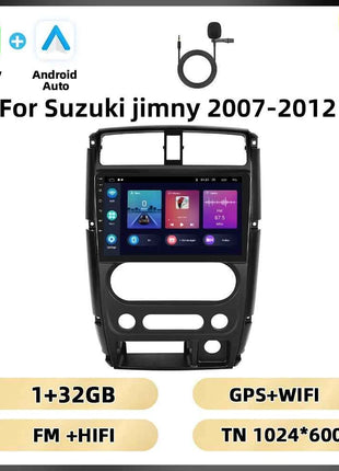 Podofo 8Core AI Voice Car Audio For Suzuki Jimny 2007-2012 Multimedia Player Android Auto Carplay WIFI 4G Bluetooth Car Stereo
