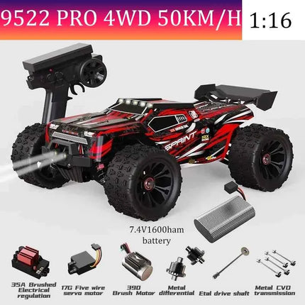 SCY9522PRO Super Brushless Motor Remote Control Car 85 km/h or 50 km/h High-Speed 4WD 1:16 Scale Model Racing Car Boy Toy Gift
