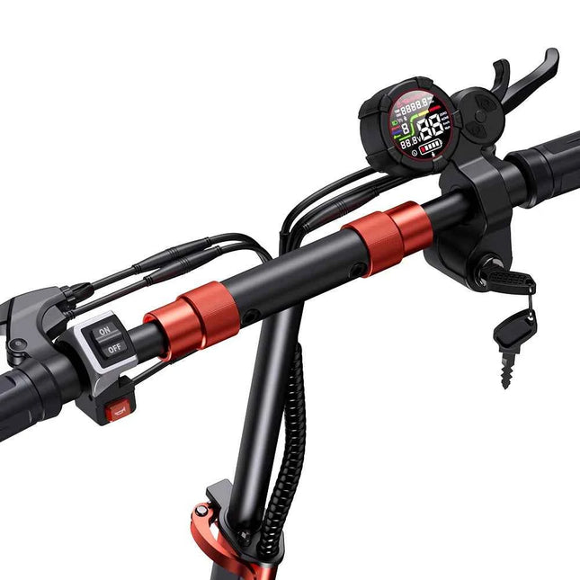 iScooter iX5S 1000W High-Power Electric Scooter, 48V15Ah Battery 65KM Range, 11" Off-Road Tires with Mechanical Disc Brakes