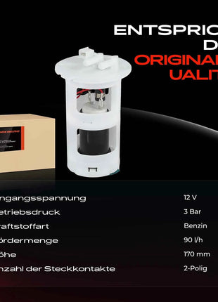 Pompa carburante Frankberg 1x per Citroën AX ZA - Peugeot 205 I 741A/C 205 I Cabriolet 20D 741B 205 II 20A/C 1986-1998 96182650