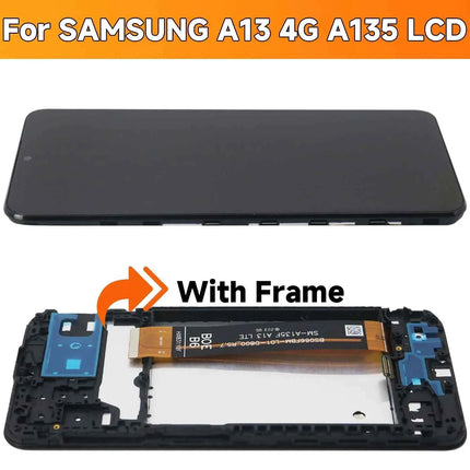 A13 4G For Samsung 6.6''For Ori / AMOLED A135F A135M A135U A135U1 A135N LCD Display Touch Screen Digitizer Assembly Replacement