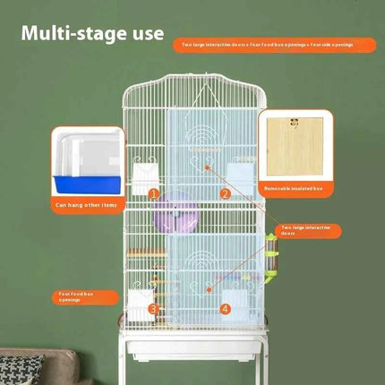 Luxury Wooden Pet Cage Mansion for Sugar Glider Large Hamster House Squirrel Enclosure Dwarf Flying Mouse Habitat