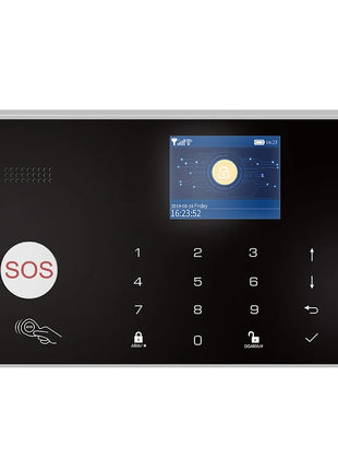 Telecamera WIFI Sistema di allarme GSM Sistema di allarme di sicurezza antifurto domestico wireless Tuya APP Sirena di controllo Rilevatore di movimento Sensore di fumo PIR