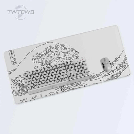 Mouse Pad Gaming Black And White Great Wave XL Computer HD Mousepad XXL keyboard pad Carpet Natural Rubber Office Mice Pad