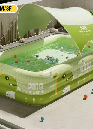 Piscina gonfiabile per bambini PVC Casa all'aperto Grande piscina familiare Piscine per bambini in plastica addensata Giochi d'acqua da giardino