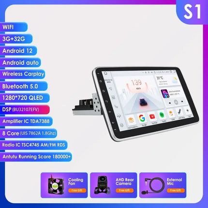 Hizpo 10.1" Universal CarPlay Android Auto Radio For VW Volkswagen Fiat Renault Nissan Hyundai 4G Car Multimedia Autoradio 1 Din