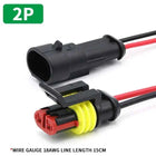 5/20/100sets HID Waterproof Connectors 1/2/3/4/5/6 Pin Car Electrical Wire Connector Plug Truck Harness with 15CM Wire Cable