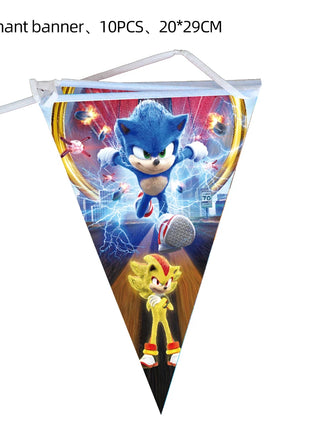Nuovo Set Decorazioni per Festa di Compleanno a Tema Riccio Blu: Palloncini, Piatti, Bicchieri, Decorazione per Torta per Baby Shower e Regali per Bambini