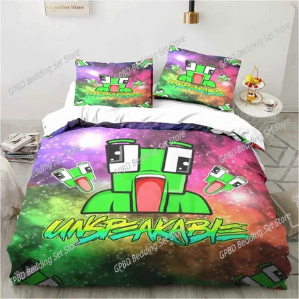 Cartoon Funny Play Unspeak.able Comfortable Duvet Quilt Cover Pillowcase Bedding Set Children Bedroom Decoration Home Textile