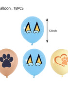 Nuovo cartone animato Cani Decorazione festa di compleanno Set completo Kit Cane blu Buon compleanno Piatti Tovaglioli Tazze Articoli per la tavola Bomboniera per bambini
