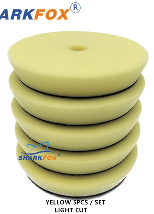 Kit di spugne lucidanti Sharkfox da 5 pollici (125 mm)/6 pollici (150 mm) per lucidatrice per auto, disco lucidante in schiuma.
