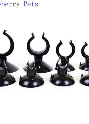 5pcs Black  Aquarium Suction Cup Air Tube Holder Sucker for Fish Tank Pump Oxygen Air Tube Fixing Clip  Aquarium Accessories
