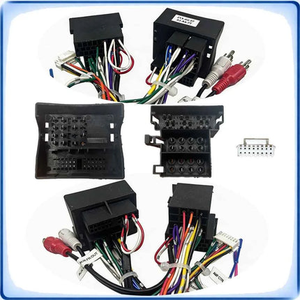 Cablaggio Radio Auto Quadlock ISO a 16 Pin con Decoder CANBUS AU10.20 per Amplificatore Audi A3 8P A4 B6 B7 TT 8J