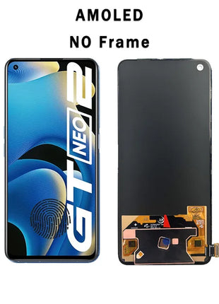Nuovo Display AMOLED Per Realme GT Neo2 Display LCD Touch Screen Digitizer Assembly Per Realme GT Neo2 RMX3370 Display LCD sostituire