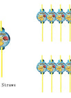 10pcs straws / 12 pollici