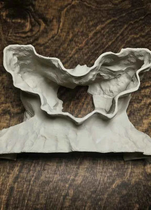 3D Printed Underground Cave Hideout Multi-use for Reptiles Gecko Lizard & Aquatic Pets Fish Shrimp Tank Terrarium Decor