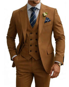 Abito Uomo 3 Pezzi Doppio Petto Slim Fit - Tuxedo Matrimonio e Gala
