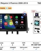 Srnubi Car Radio For Renault Megane 3 Fluence Samsung SM3 2008-2014 Multimedia Player Carplay Android Auto Autoradio Navigatore