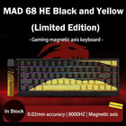 MADLIONS MAD 60/68HE Gaming Magnetic Switch Keyboard Wired Key Web Drive Custom 8K 61/68 Return RT Adjustable Keystroke Hot Swap