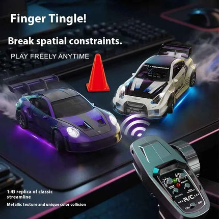 Professional 1:43 RC Drift Car with ESP Gyroscope Full Proportional Control 4WD Metal Body 2 Sets Tires for Realistic Drifting