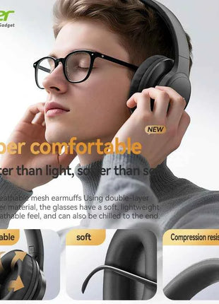 Acer Ohr559 Wireless Bluetooth Headset with High-Fidelity Stereo Bass Sound, Noise Reduction for Calls, Music, and Gaming, No Delay, Long Battery Life, Full-Ear Coverage, Comfortable Fit, with Microphone