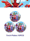 10Pcs 7inch Plates / 10 pollici