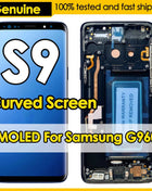 Sostituzione AMOLED OEM per SAMSUNG Galaxy S9 G960N, G960F/DS, G960U Display LCD Touch Schermo curvo Digitizer Assembly Repair