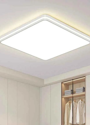 Lampade da soffitto per interni nordici Decorazione moderna del soggiorno della casa Apparecchio di controllo remoto Lampadario da studio quadrato per camera da letto per bambini