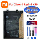 BP48 BP49 BM5E BM5F Original Battery For Xiaomi K40S K50 Pro K50Pro /K50 Game / Mi Poco F4 GT Phone Batteries + Free Tools